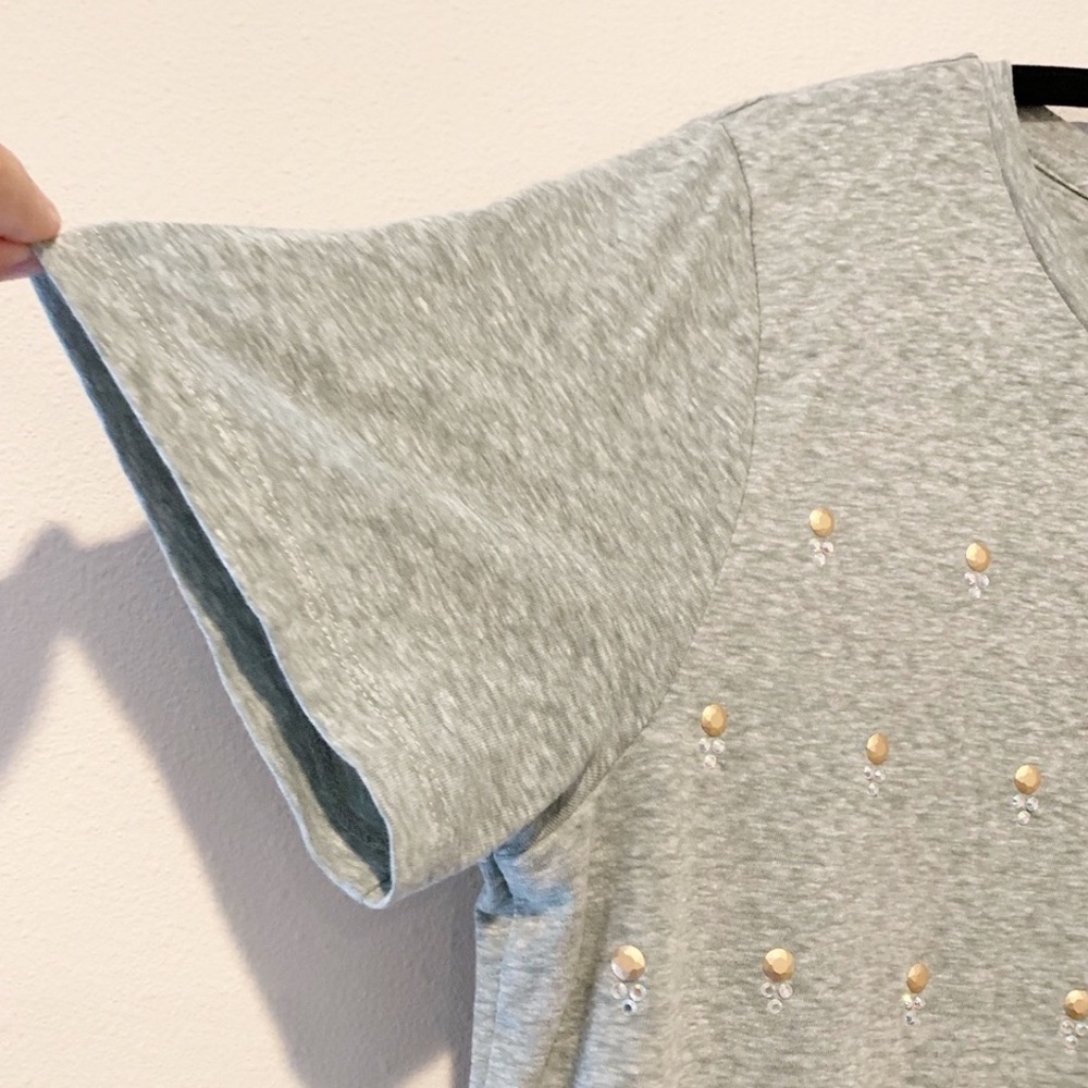 J. Crew Sequin Dot Tee Shirt - Picture 3 of 10